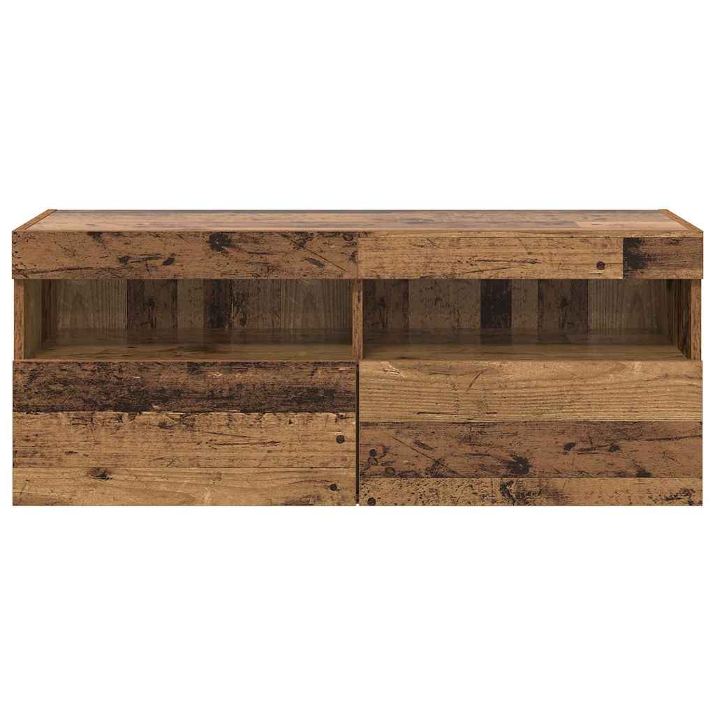 vidaXL TV Wall Cabinet Old Wood 100 x 30 x 40 cm Engineered Wood