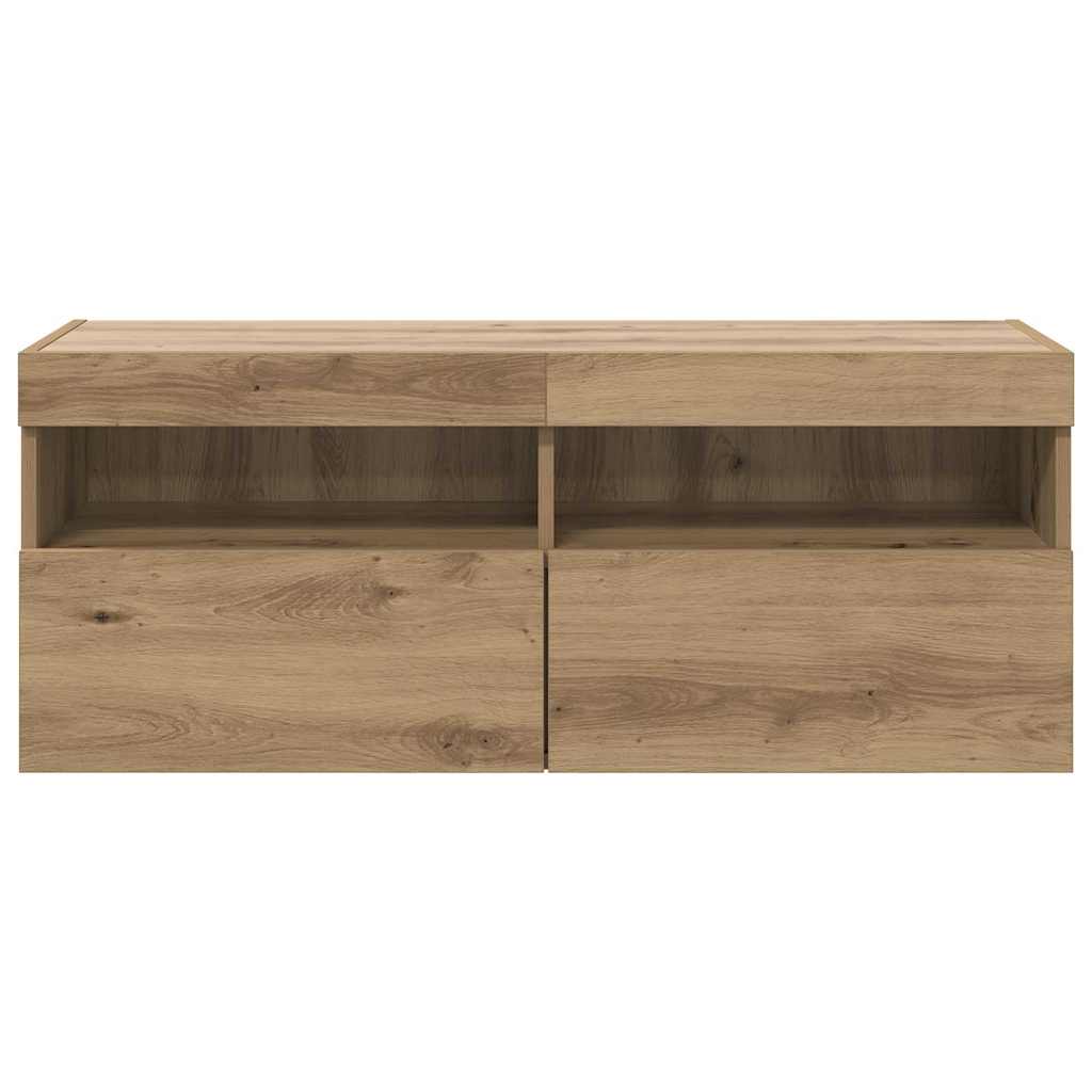 vidaXL TV Wall Cabinet 100 x 30 x 40 cm Artisan Oak Engineered Wood