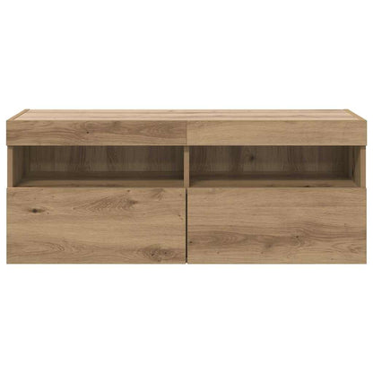 vidaXL TV Wall Cabinet 100 x 30 x 40 cm Artisan Oak Engineered Wood