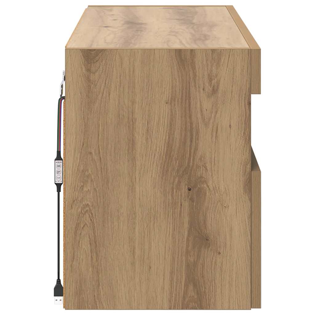 vidaXL TV Wall Cabinet 100 x 30 x 40 cm Artisan Oak Engineered Wood