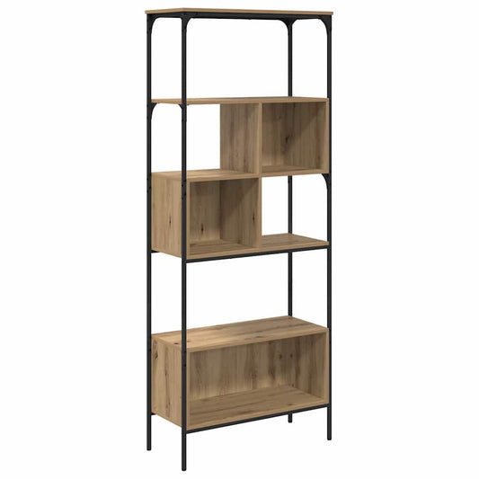 vidaXL Bookcase 7-Tier 76 x 33 x 188.5 cm Engineered Wood Artisan Oak