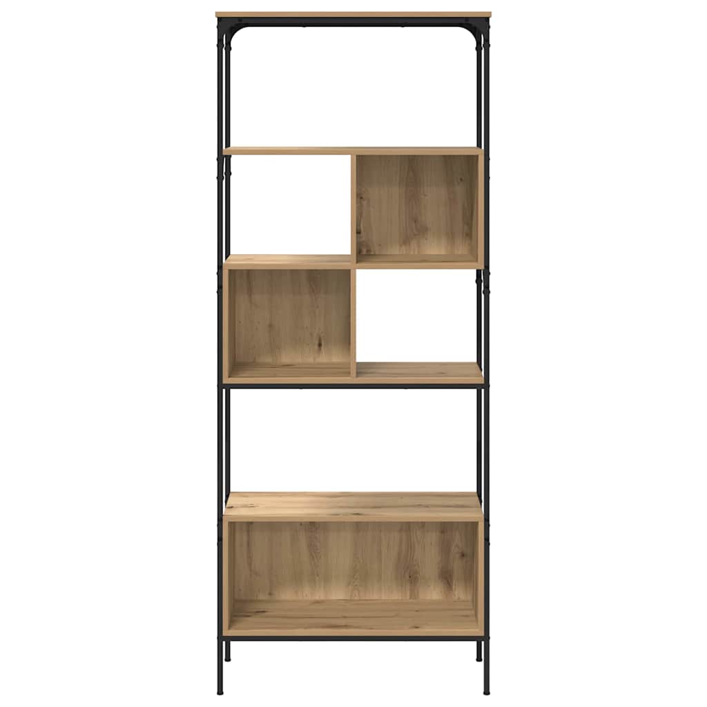 vidaXL Bookcase 7-Tier 76 x 33 x 188.5 cm Engineered Wood Artisan Oak