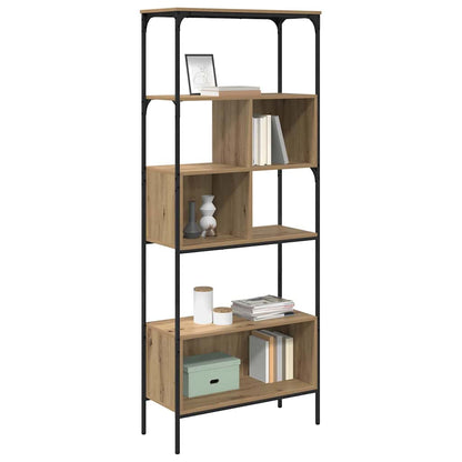 vidaXL Bookcase 7-Tier 76 x 33 x 188.5 cm Engineered Wood Artisan Oak