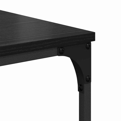 vidaXL Bookcase 7-Tier 76 x 33 x 188.5 cm Engineered Wood Black Oak