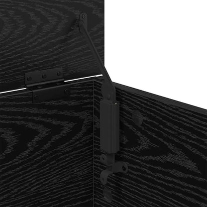 vidaXL Coffee Table Black Oak 91 x 55 x 32 cm Engineered Wood