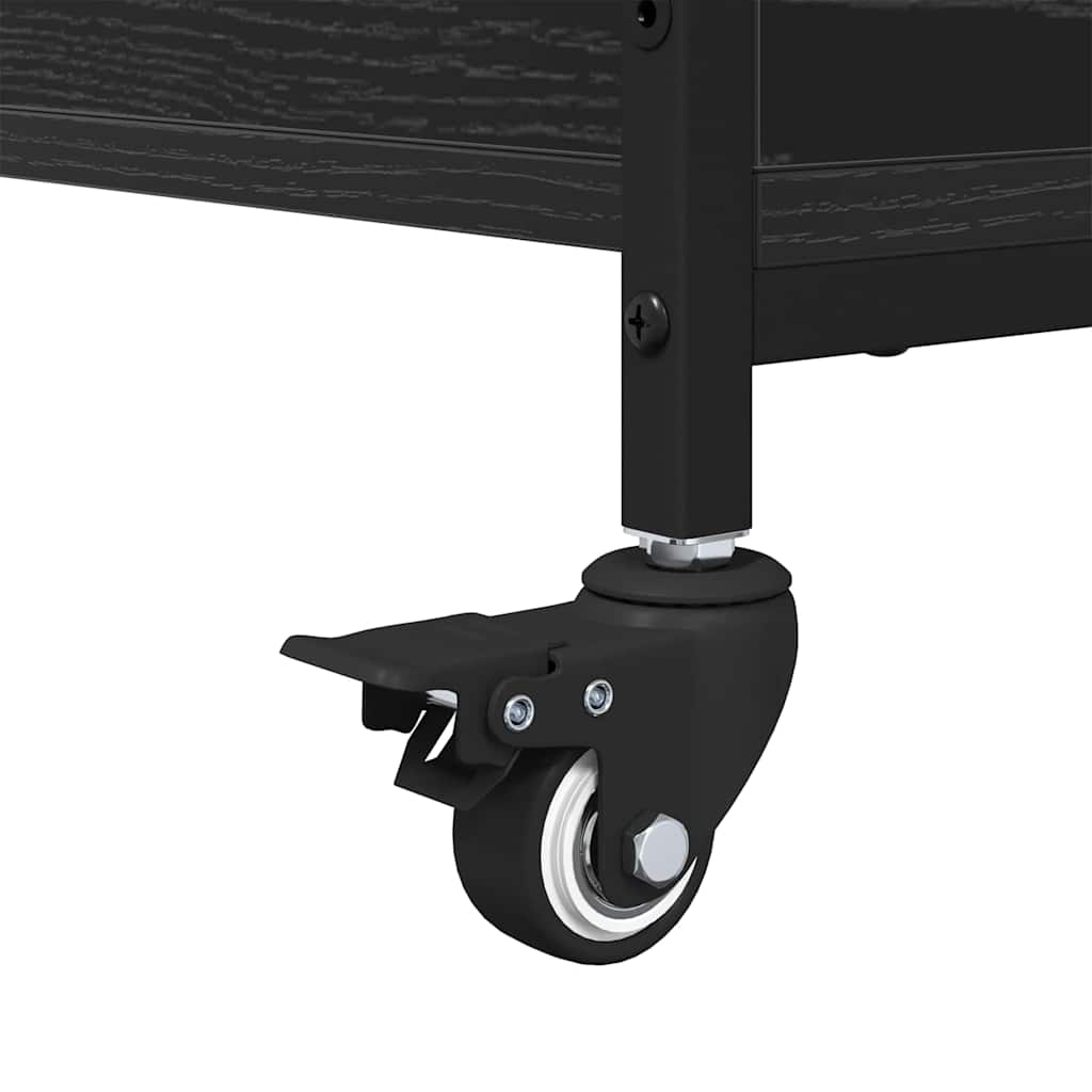 vidaXL Coffee Table Black Oak 91 x 55 x 32 cm Engineered Wood