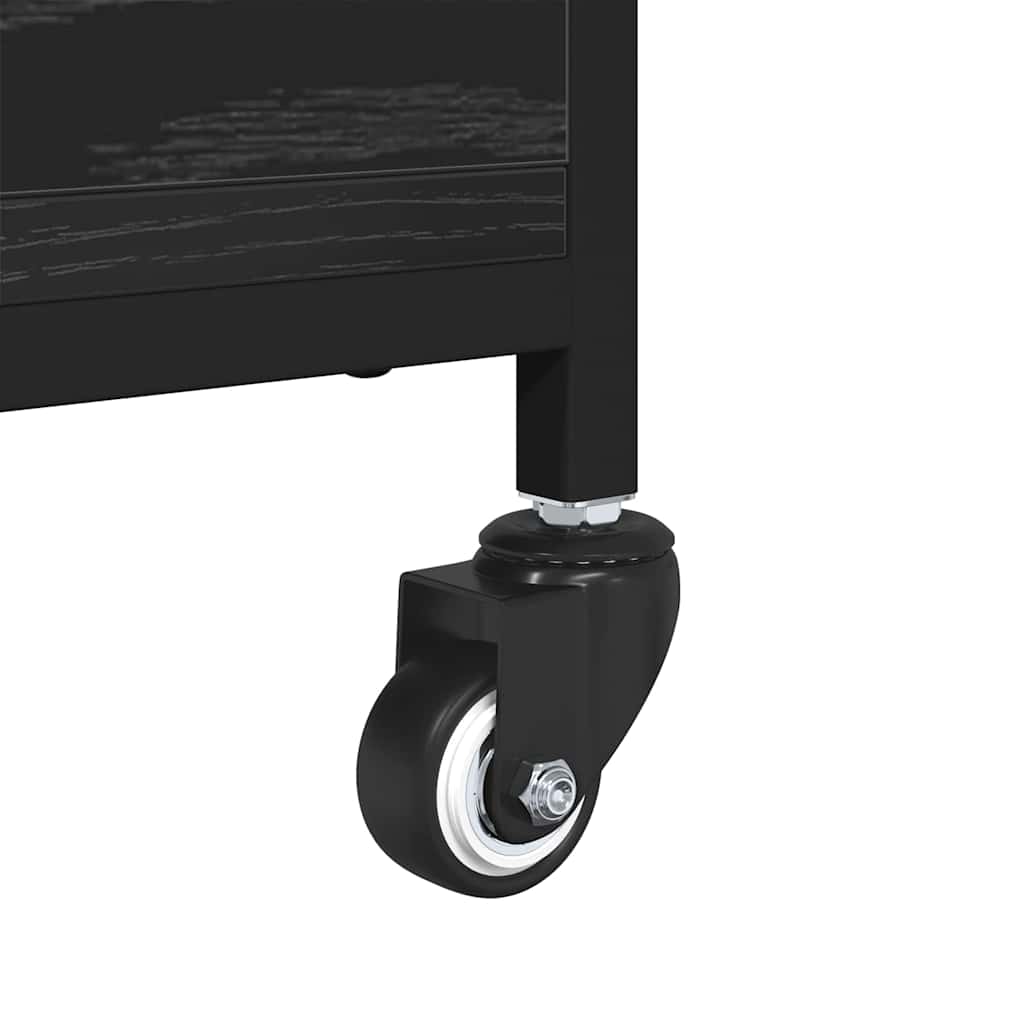 vidaXL Coffee Table Black Oak 91 x 55 x 32 cm Engineered Wood