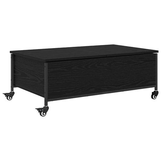 vidaXL Coffee Table Black Oak 91 x 55 x 32 cm Engineered Wood