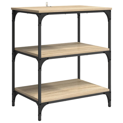 vidaXL Kitchen Trolley Sonoma Oak 60 x 41 x 76 cm Engineered Wood