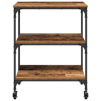 vidaXL Kitchen Trolley Old Wood 60 x 41 x 76 cm Engineered Wood