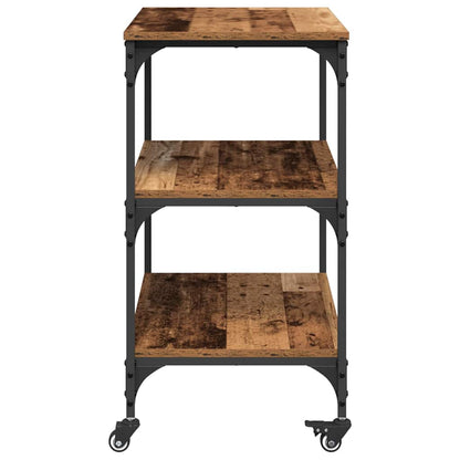 vidaXL Kitchen Trolley Old Wood 60 x 41 x 76 cm Engineered Wood
