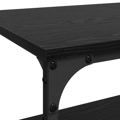 vidaXL Kitchen Trolley Black Oak 60 x 41 x 76 cm Engineered Wood