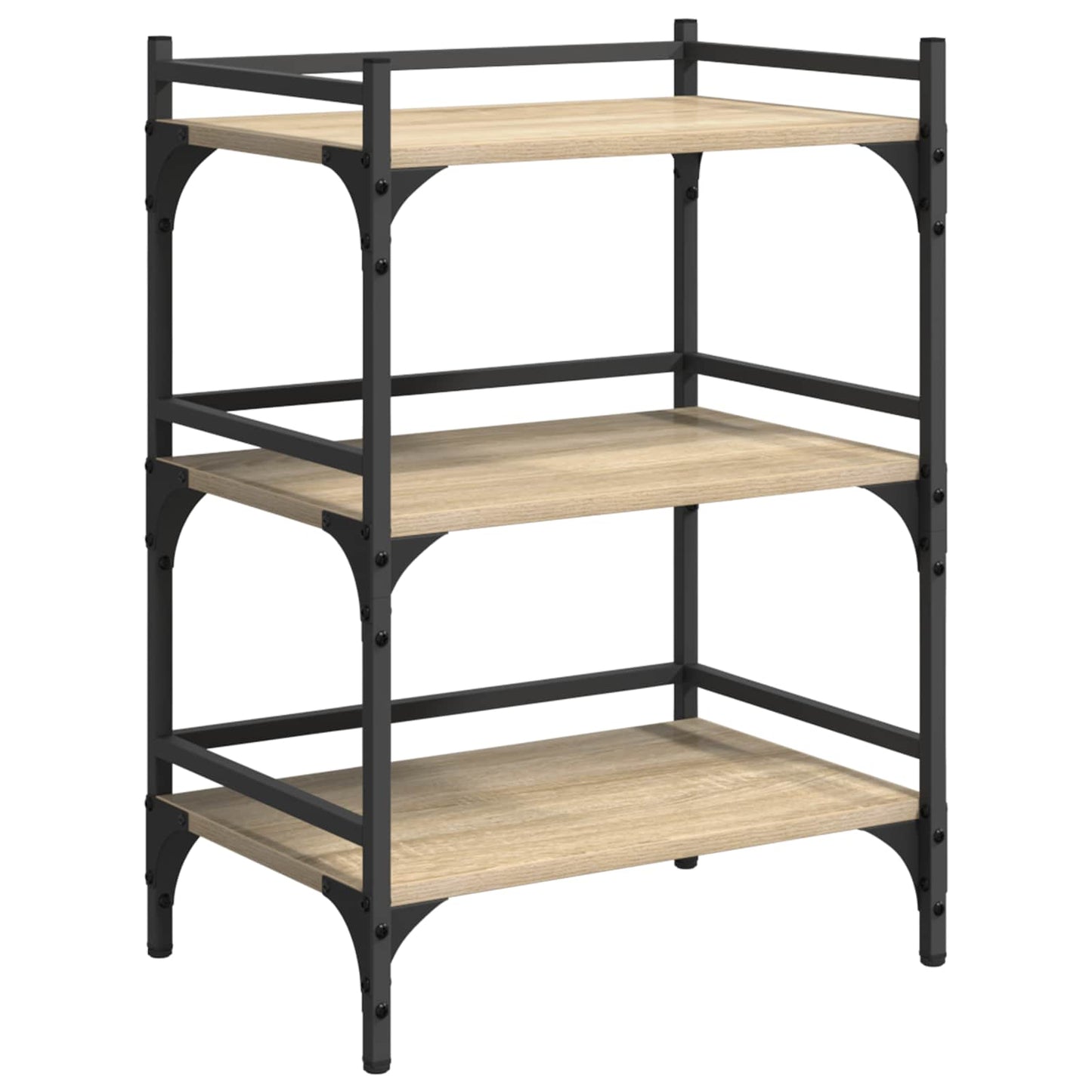 vidaXL Kitchen Trolley Sonoma Oak 50 x 35 x 75.5 cm Engineered Wood