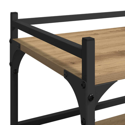 vidaXL Kitchen Trolley Artisan Oak 50 x 35 x 75.5 cm Engineered Wood