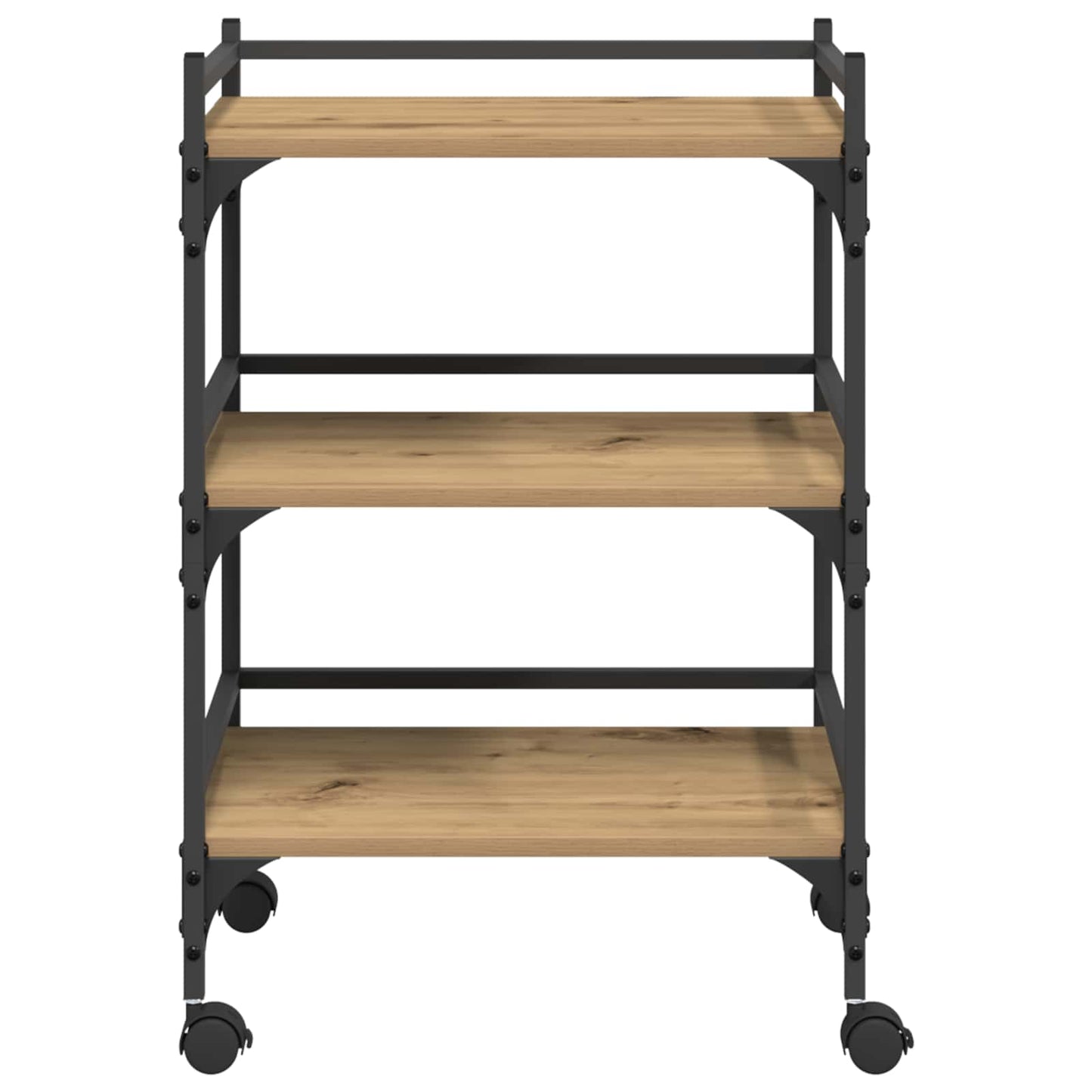 vidaXL Kitchen Trolley Artisan Oak 50 x 35 x 75.5 cm Engineered Wood