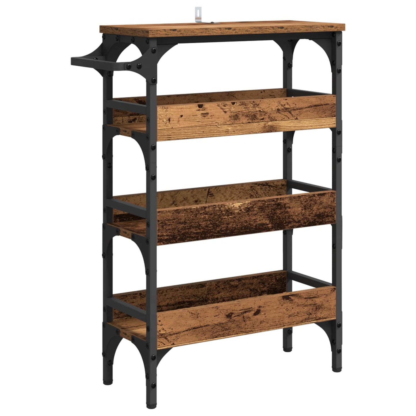 vidaXL Kitchen Trolley Old Wood 53 x 20 x 76 cm Engineered Wood