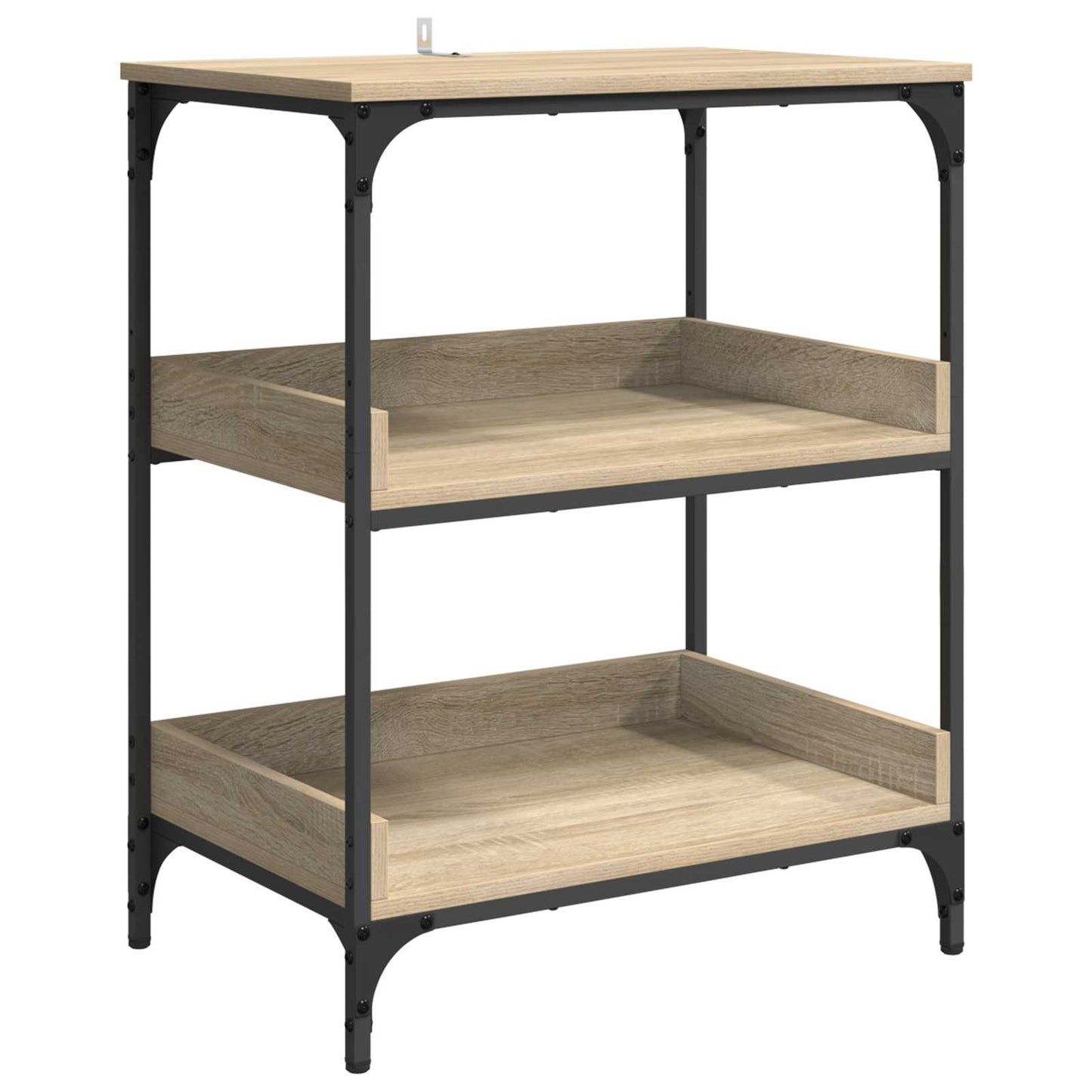 vidaXL Kitchen Trolley Sonoma Oak 60 x 41 x 80.5 cm Engineered Wood