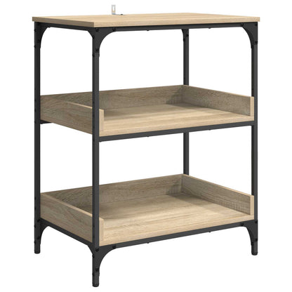 vidaXL Kitchen Trolley Sonoma Oak 60 x 41 x 80.5 cm Engineered Wood