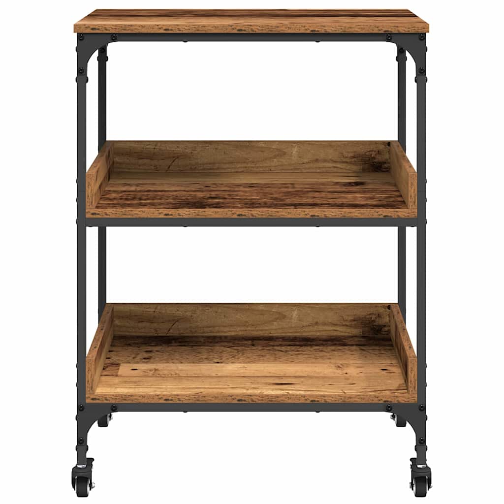 vidaXL Kitchen Trolley Old Wood 60 x 41 x 80.5 cm Engineered Wood