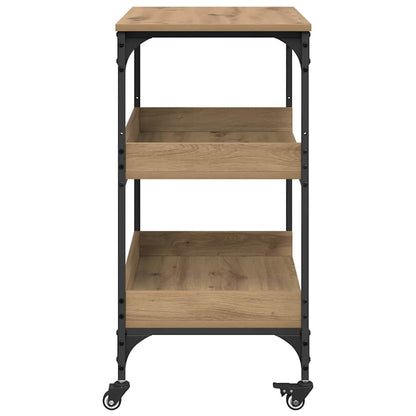 vidaXL Kitchen Trolley Artisan Oak 60 x 41 x 80.5 cm Engineered Wood