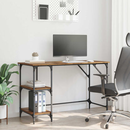 vidaXL Desk Old Wood 120 x 50 x 75 cm Engineered Wood