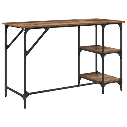 vidaXL Desk Old Wood 120 x 50 x 75 cm Engineered Wood