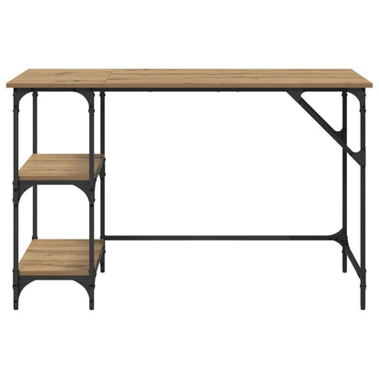 vidaXL Desk Artisan Oak 120 x 50 x 75 cm Engineered Wood