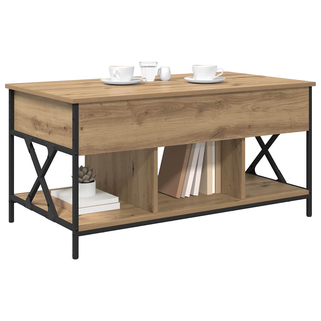 vidaXL Coffee Table Artisan Oak 100 x 55 x 48.5 cm Engineered Wood