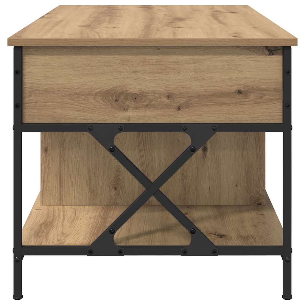 vidaXL Coffee Table Artisan Oak 100 x 55 x 48.5 cm Engineered Wood