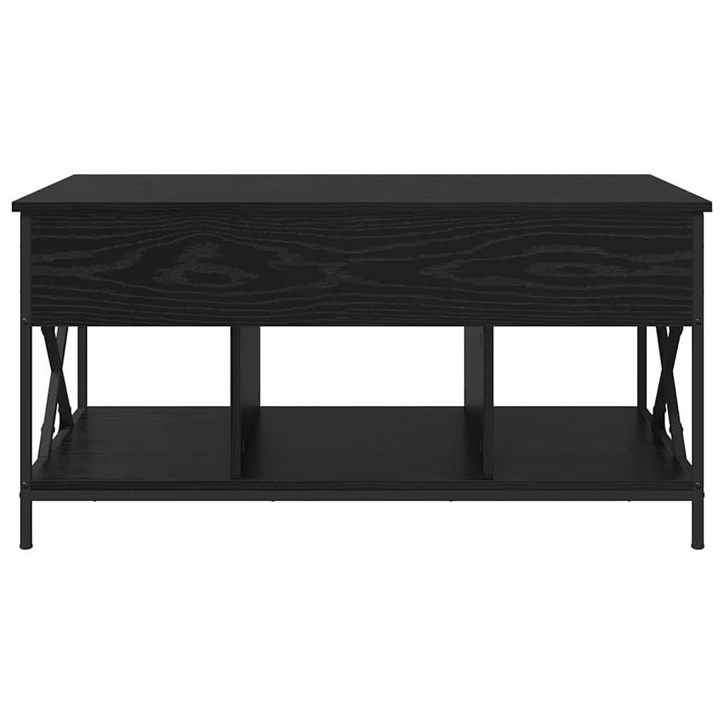 vidaXL Coffee Table Black Oak 100 x 55 x 48.5 cm Engineered Wood
