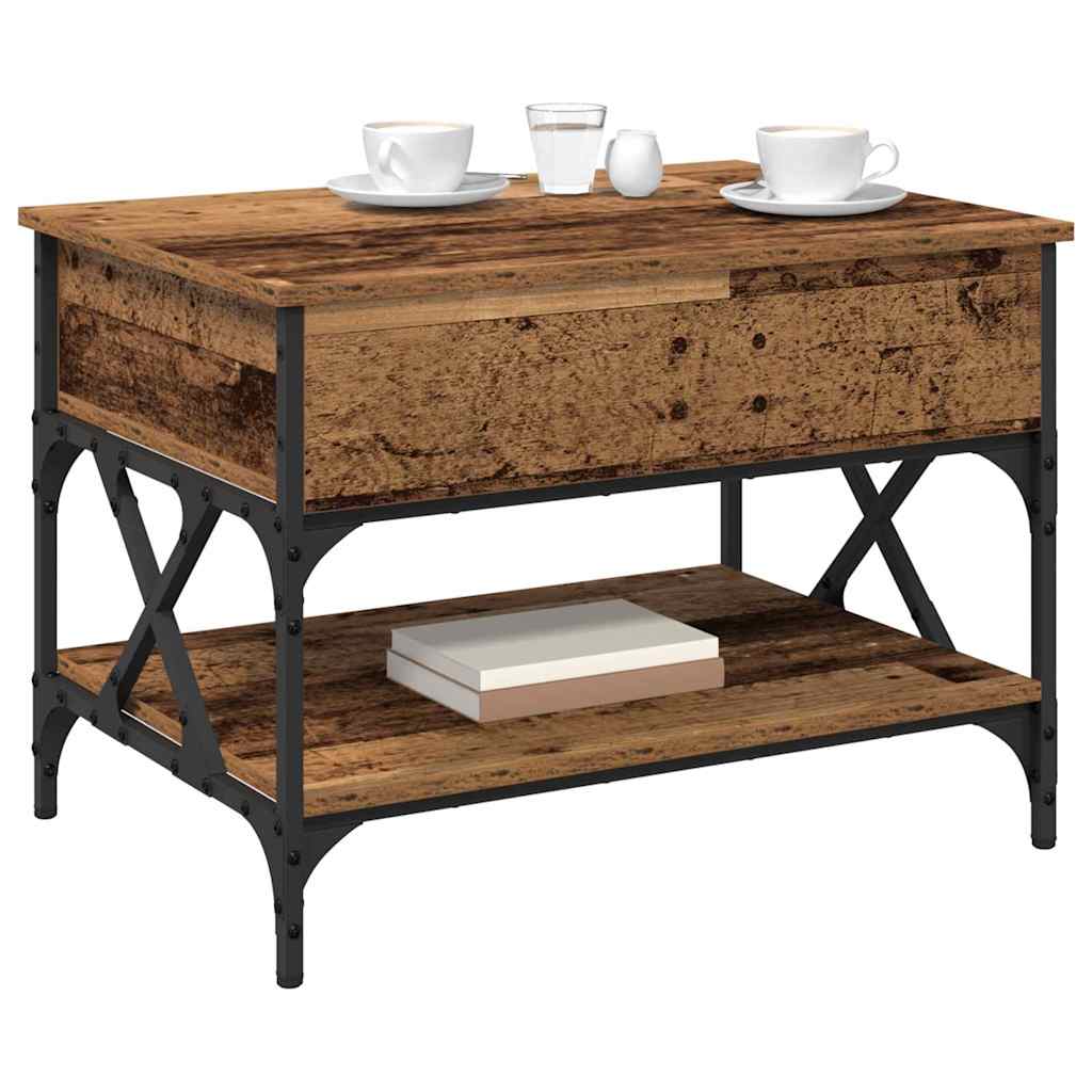 vidaXL Coffee Table Old Wood 70 x 50 x 50 cm Engineered Wood