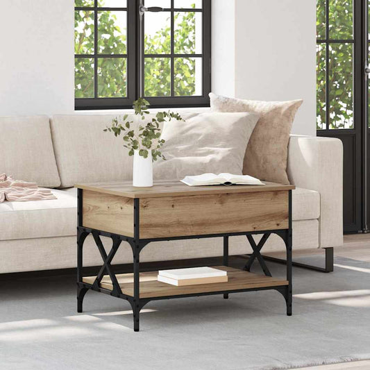 vidaXL Coffee Table Artisan Oak 70x50x50cm Engineered Wood
