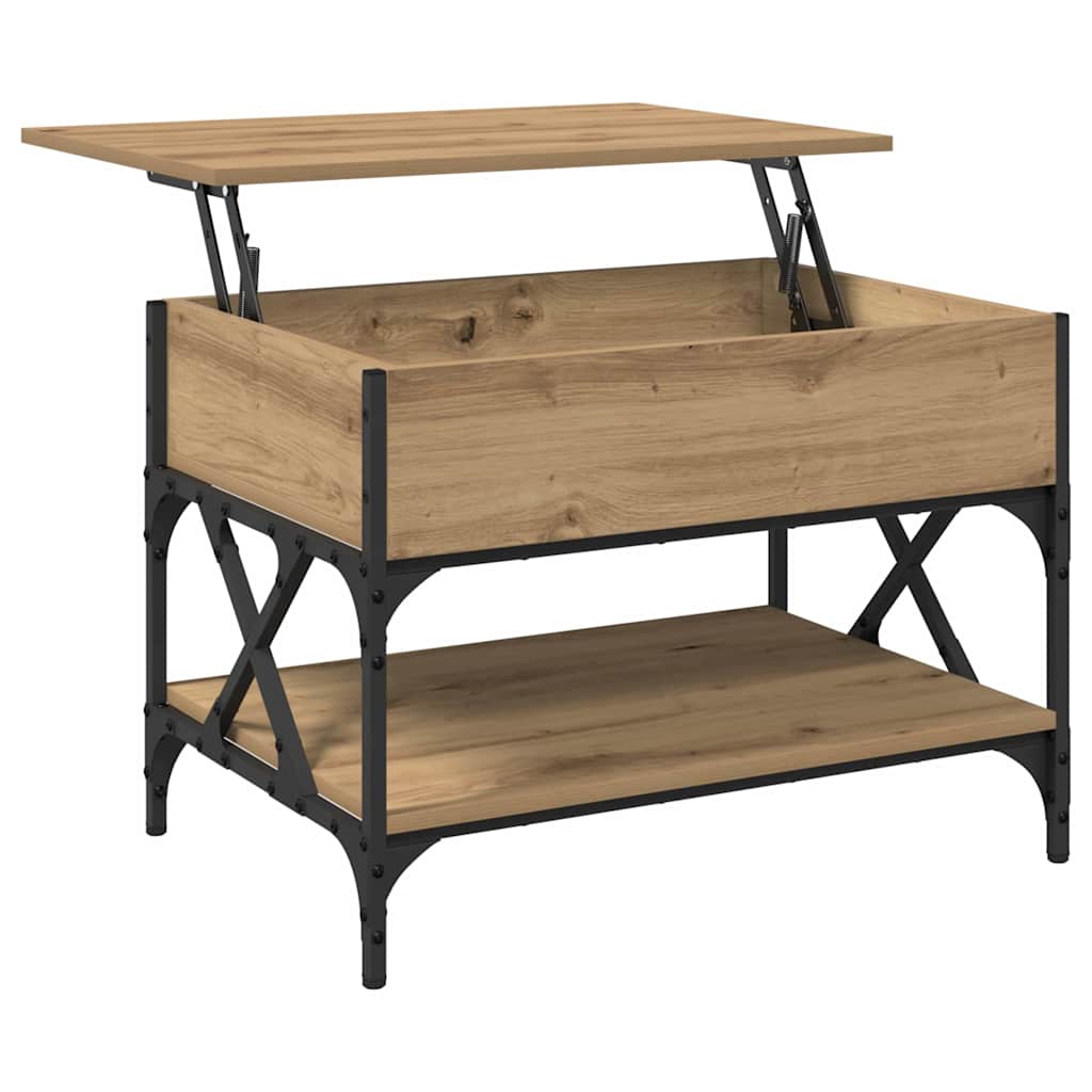 vidaXL Coffee Table Artisan Oak 70x50x50cm Engineered Wood