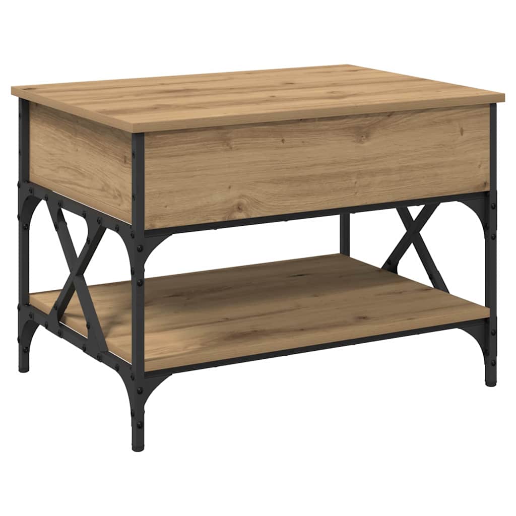 vidaXL Coffee Table Artisan Oak 70x50x50cm Engineered Wood