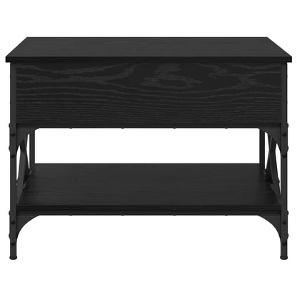 vidaXL Coffee Table Black Oak 70 x 50 x 50 cm Engineered Wood