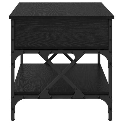 vidaXL Coffee Table Black Oak 70 x 50 x 50 cm Engineered Wood