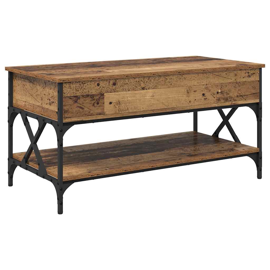 vidaXL Coffee Table Old Wood 100 x 50 x 50 cm Engineered Wood