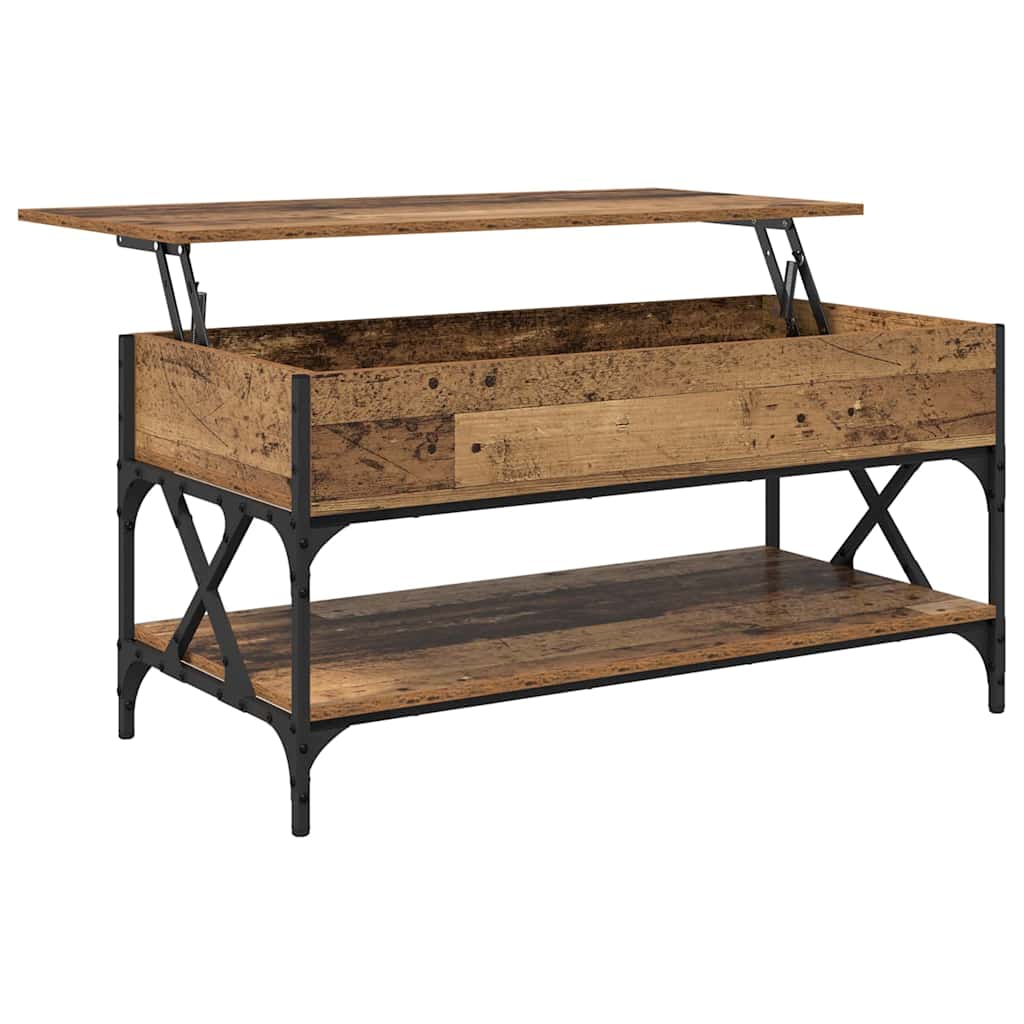 vidaXL Coffee Table Old Wood 100 x 50 x 50 cm Engineered Wood