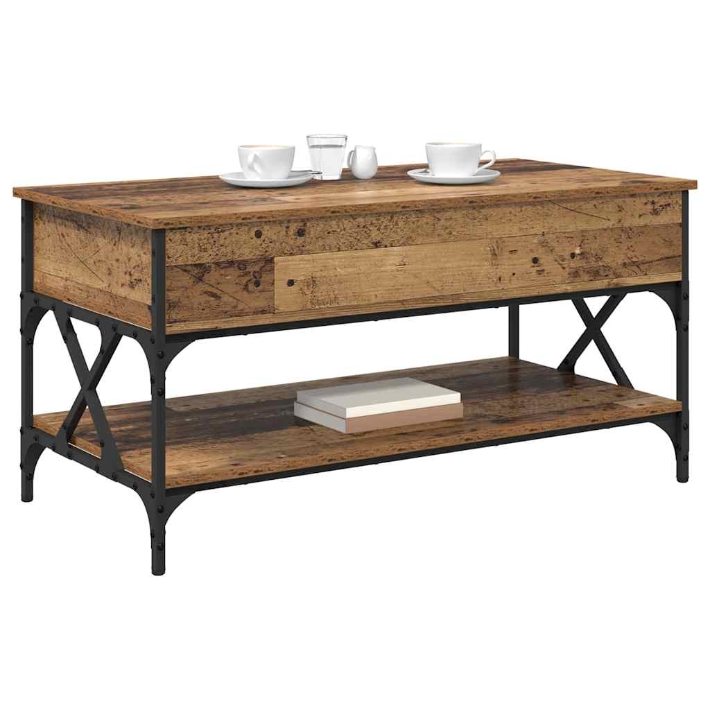 vidaXL Coffee Table Old Wood 100 x 50 x 50 cm Engineered Wood