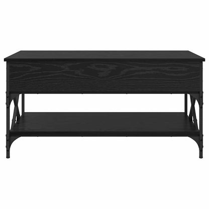 vidaXL Coffee Table Black Oak 100 x 50 x 50 cm Engineered Wood