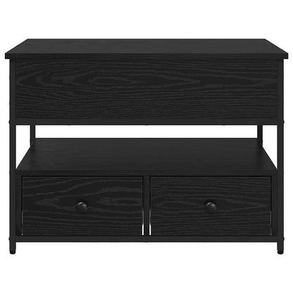 vidaXL Coffee Table Black Oak 70 x 50 x 54.5 cm Engineered Wood