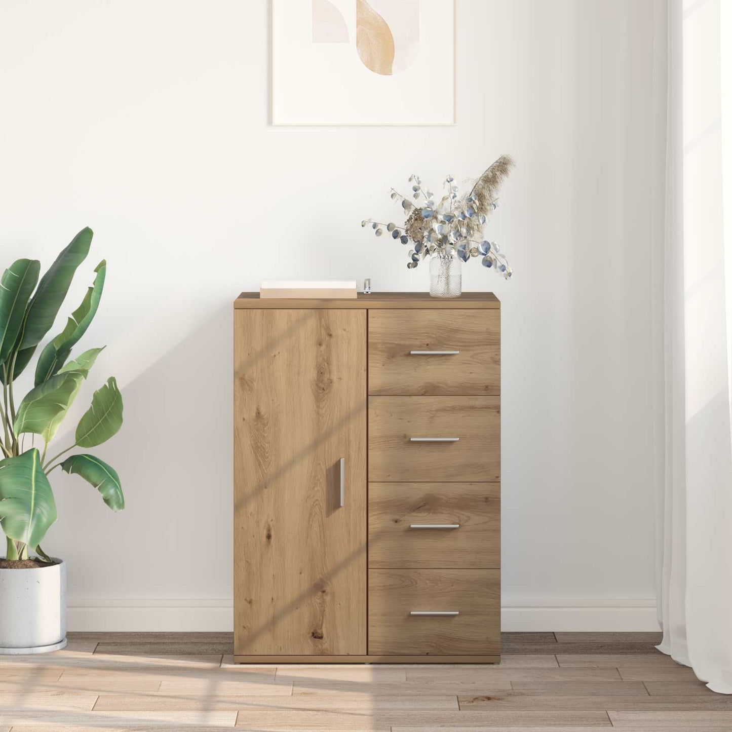 vidaXL Sideboard Artisan Oak 59 x 39 x 80 cm Engineered Wood