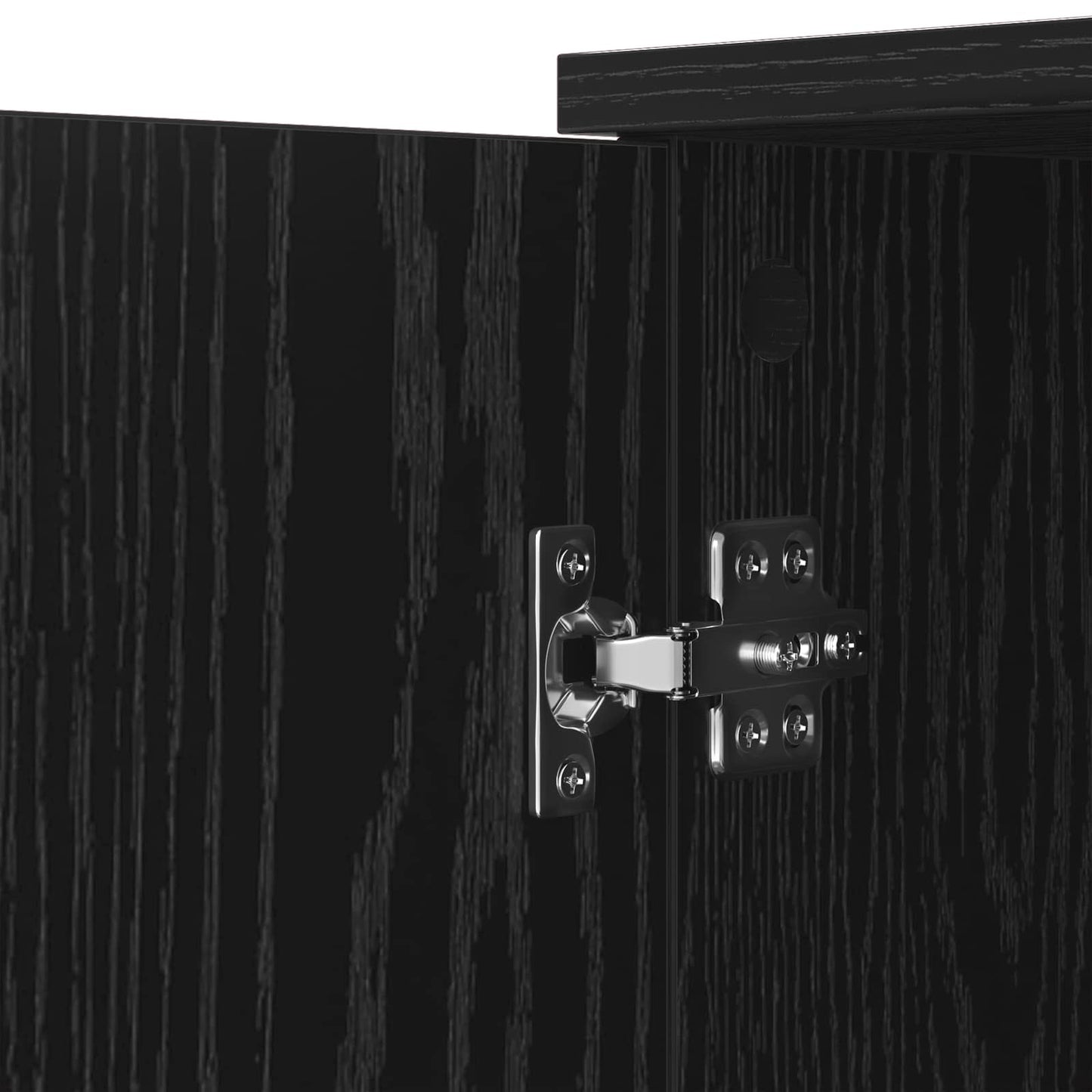 vidaXL Sideboard Black Oak 59 x 39 x 80 cm Engineered Wood