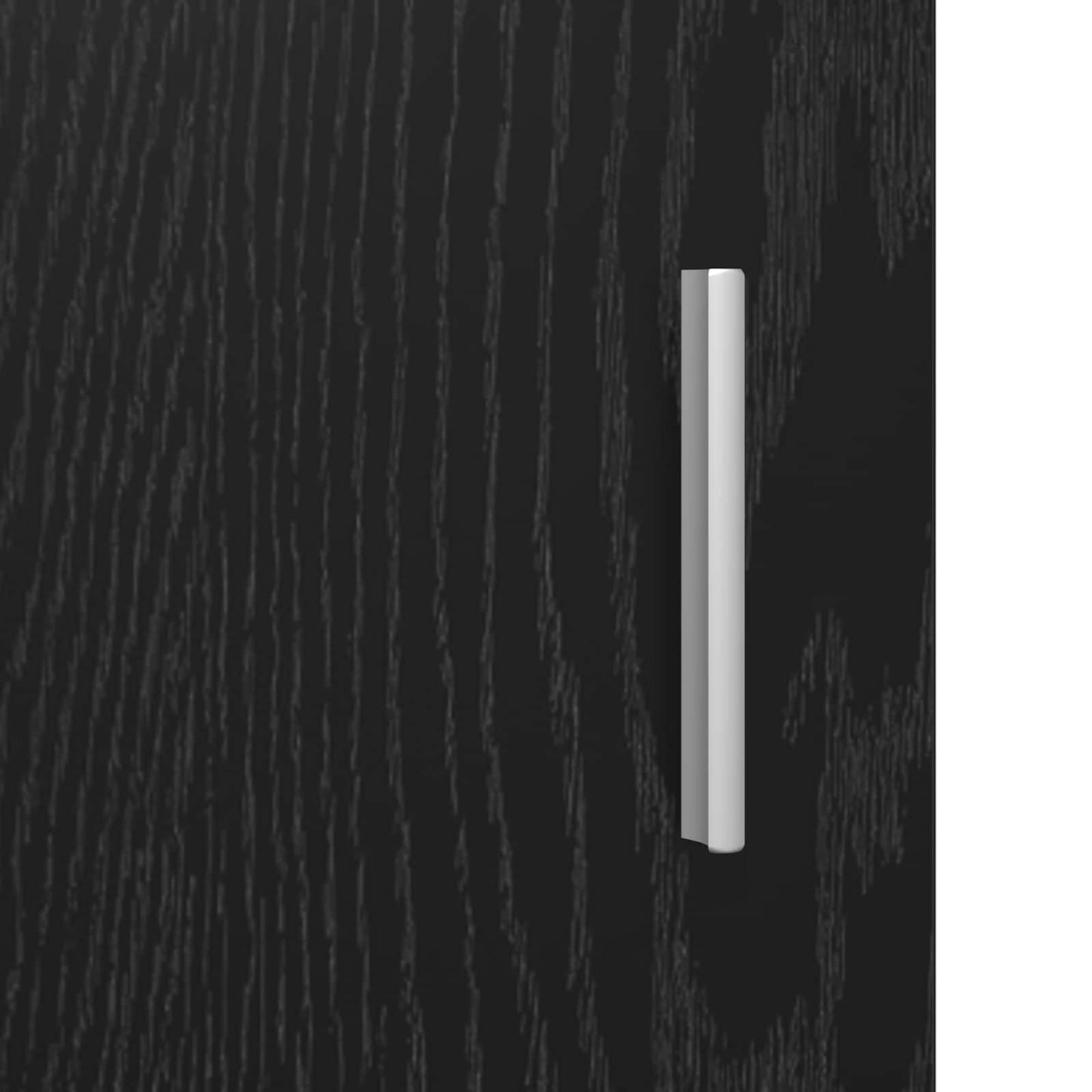 vidaXL Sideboard Black Oak 59 x 39 x 80 cm Engineered Wood