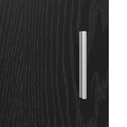 vidaXL Sideboard Black Oak 59 x 39 x 80 cm Engineered Wood