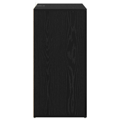 vidaXL Sideboard Black Oak 59 x 39 x 80 cm Engineered Wood