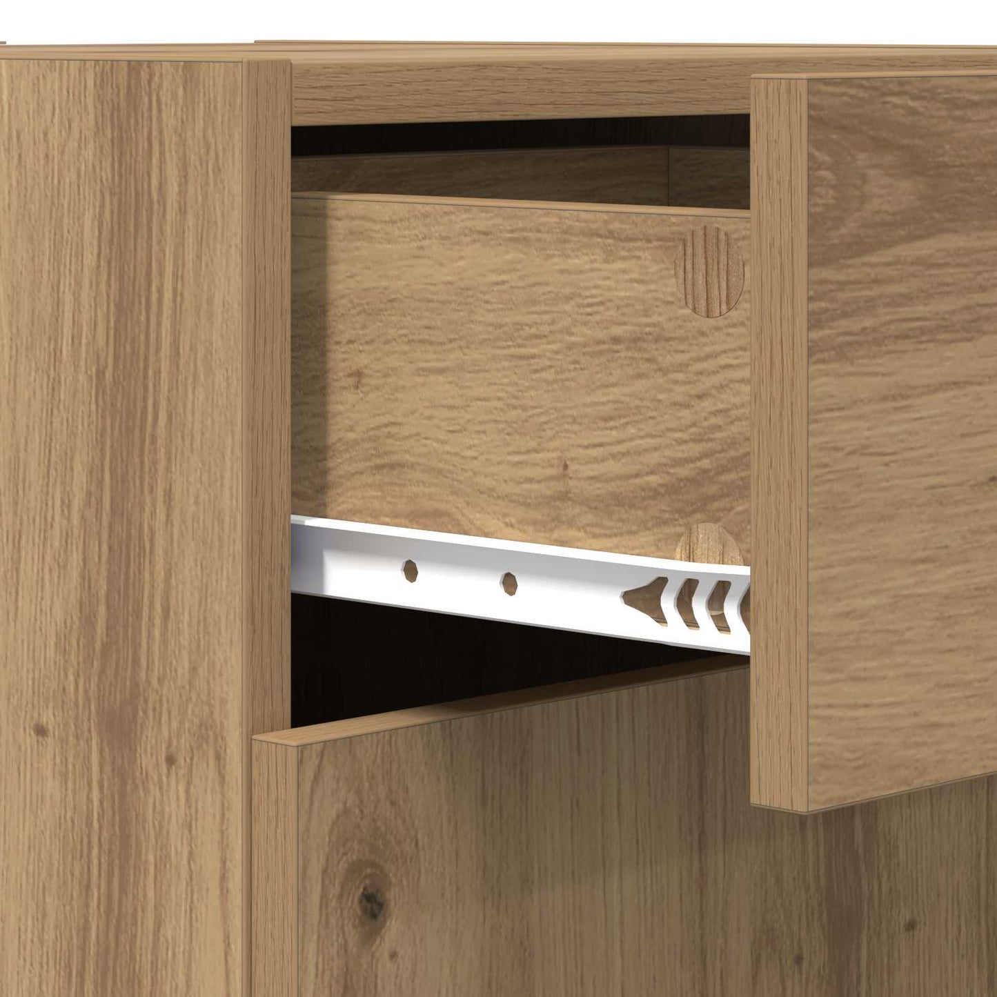 vidaXL Storage Cabinet Artisan Oak 40 x 42.5 x 93 cm Engineered Wood