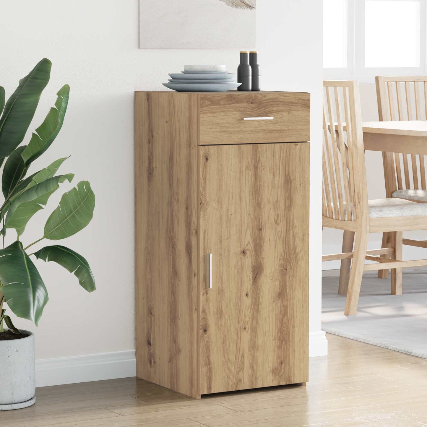 vidaXL Storage Cabinet Artisan Oak 40 x 42.5 x 93 cm Engineered Wood