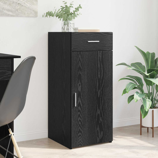 vidaXL Storage Cabinet Black Oak 40 x 42.5 x 93 cm Engineered Wood
