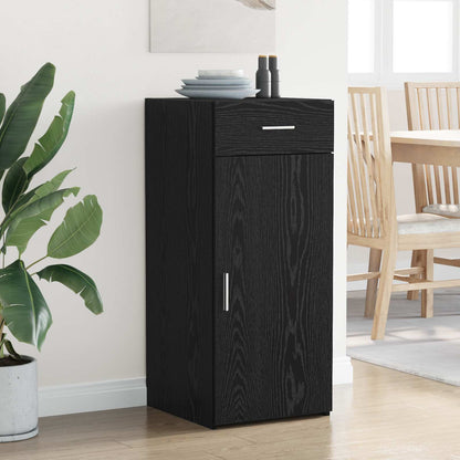 vidaXL Storage Cabinet Black Oak 40 x 42.5 x 93 cm Engineered Wood